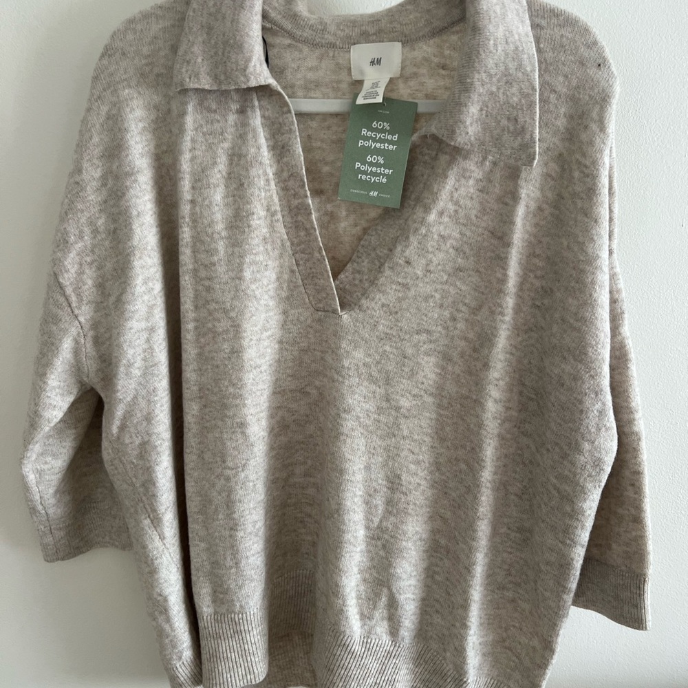 H&M Women's Beige Sweater
